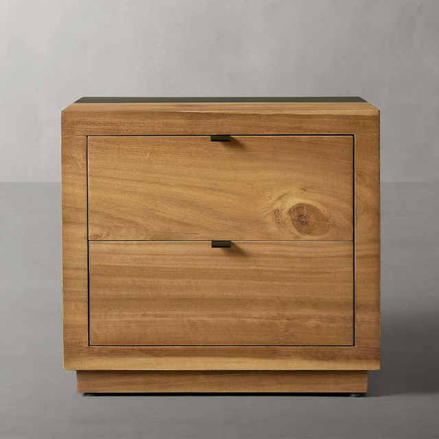 Twin - drawer Modern Bedside Cabinet