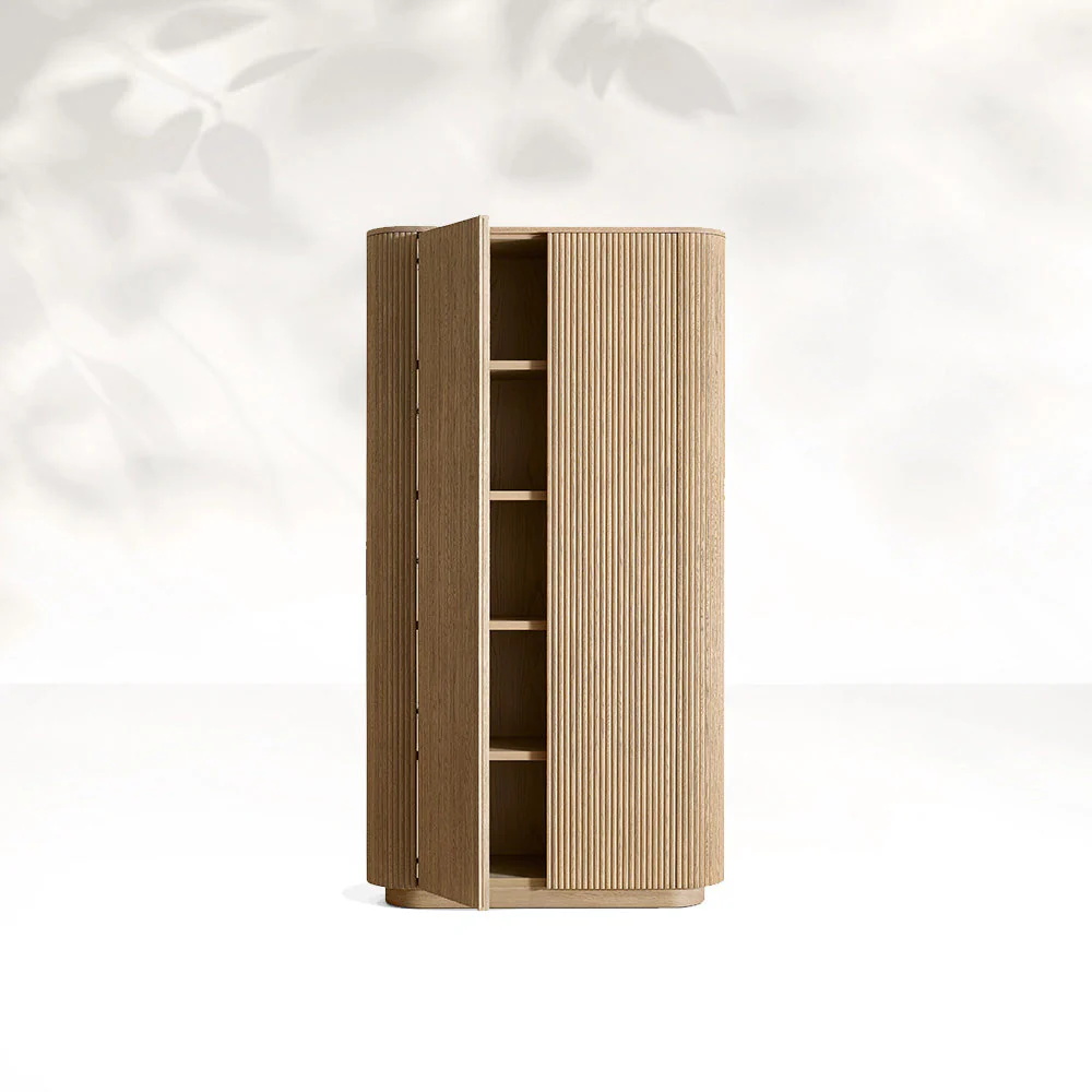 Vertical Grain Solid Wood Wardrobe