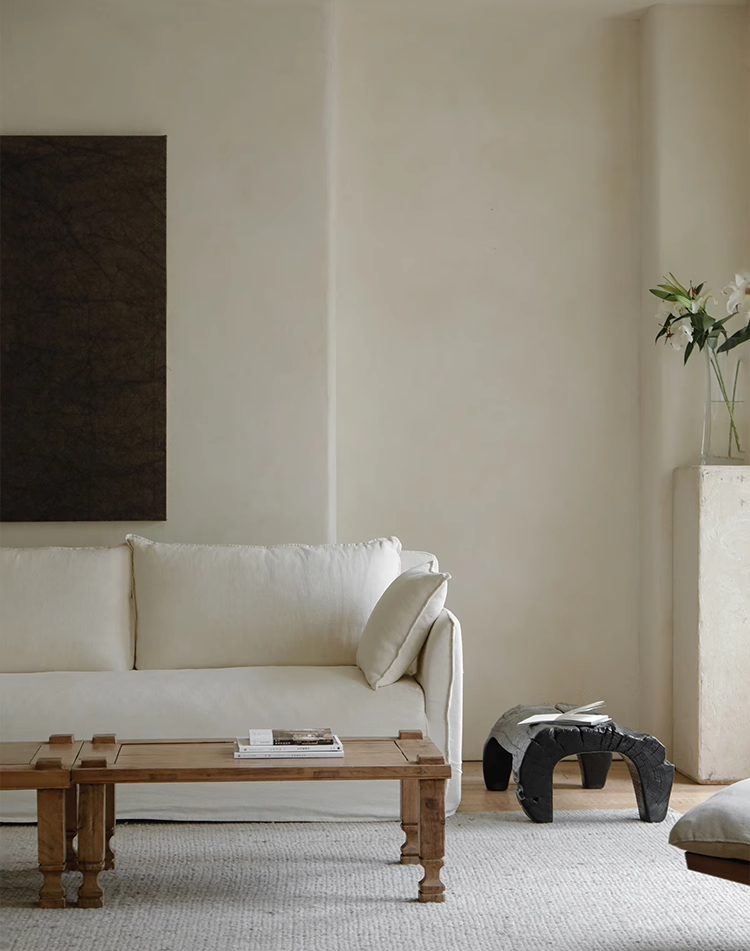Simple and detachable washable fabric sofa