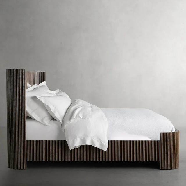 Finnley Grooved Ebony Bed 
