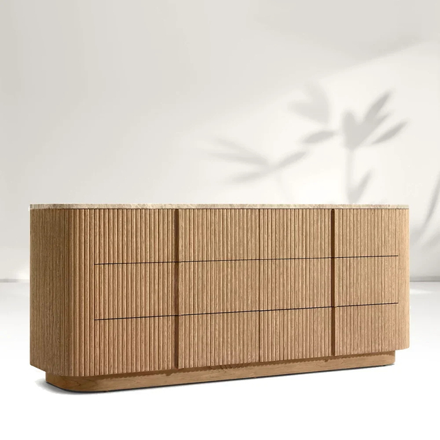 Modern Stone 6-Drawer Dresser