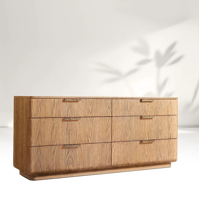 Wooden 6-Drawer Dresser