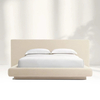 Contemporary Soft textured Beige Bed