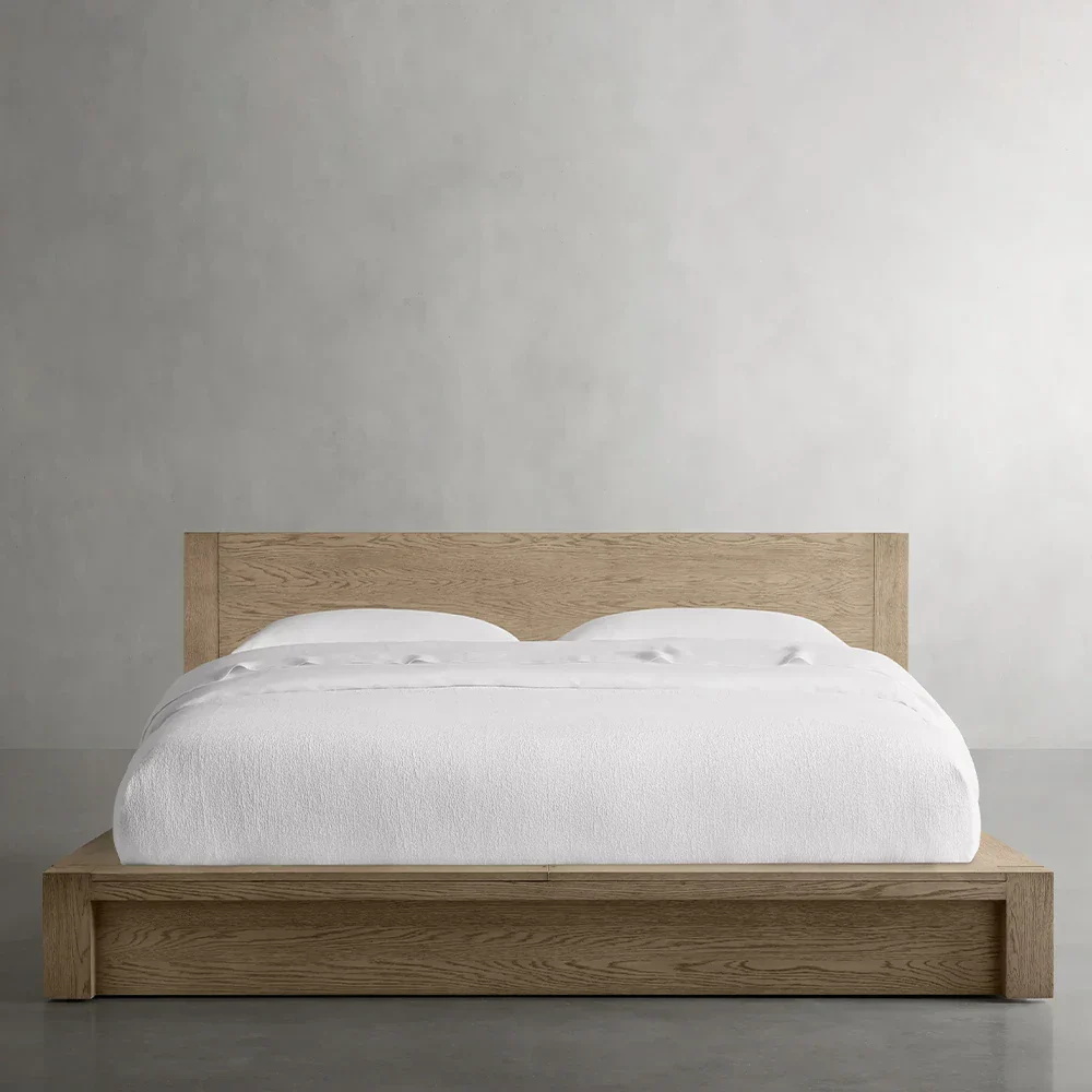 Modern Rustic - style Oak Bed
