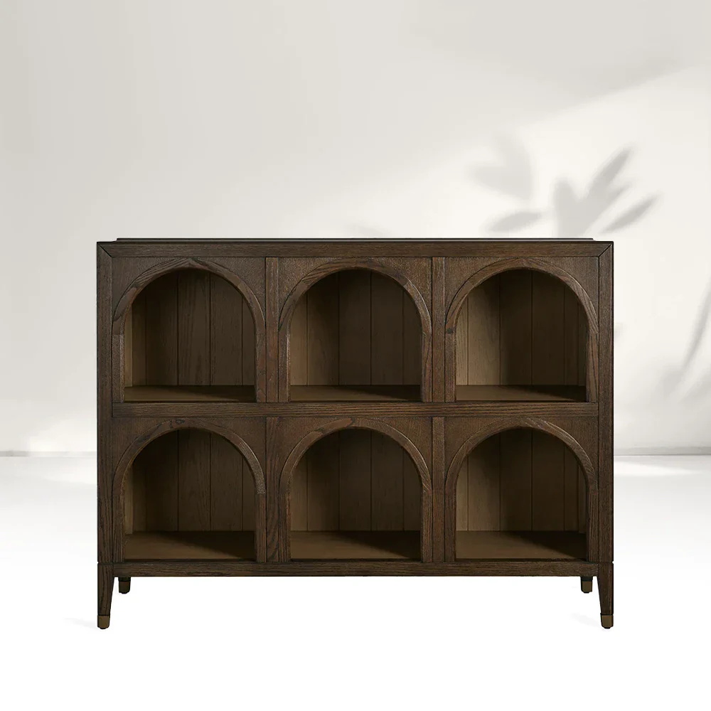  Antique Arched Storage Cabinet