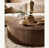 Stone Plinth Round Coffee Table