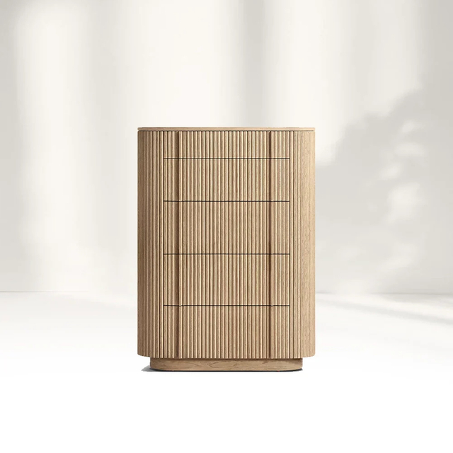 Modern Cabinet 5-Drawer Narrow Dresser
