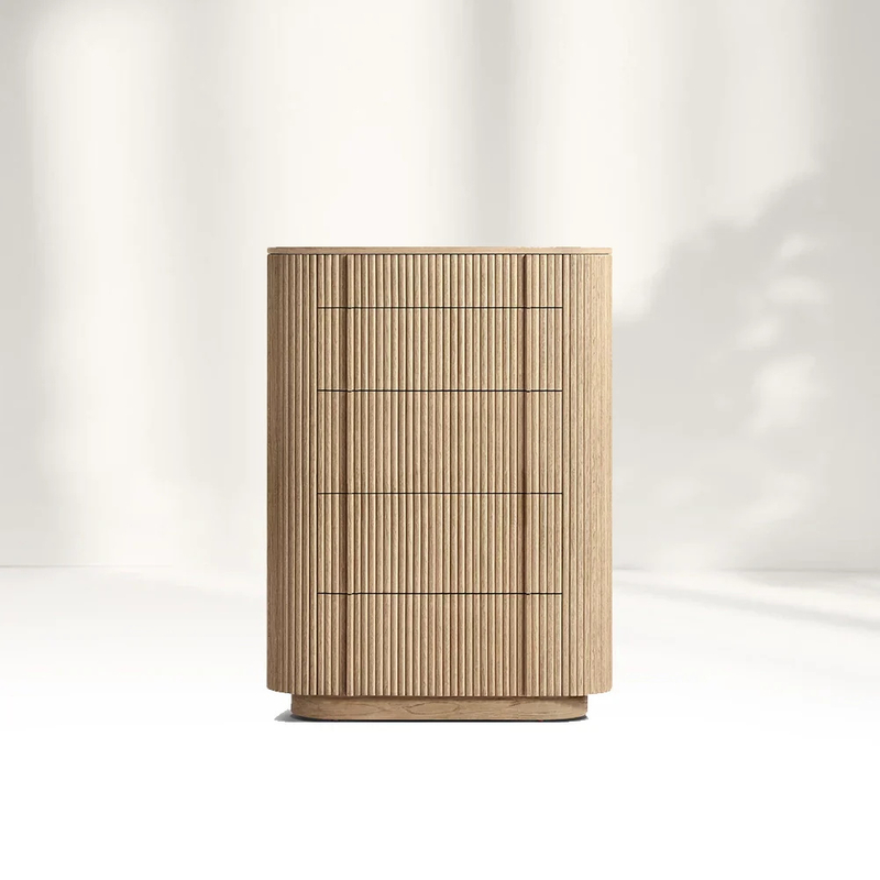Modern Cabinet 5-Drawer Narrow Dresser