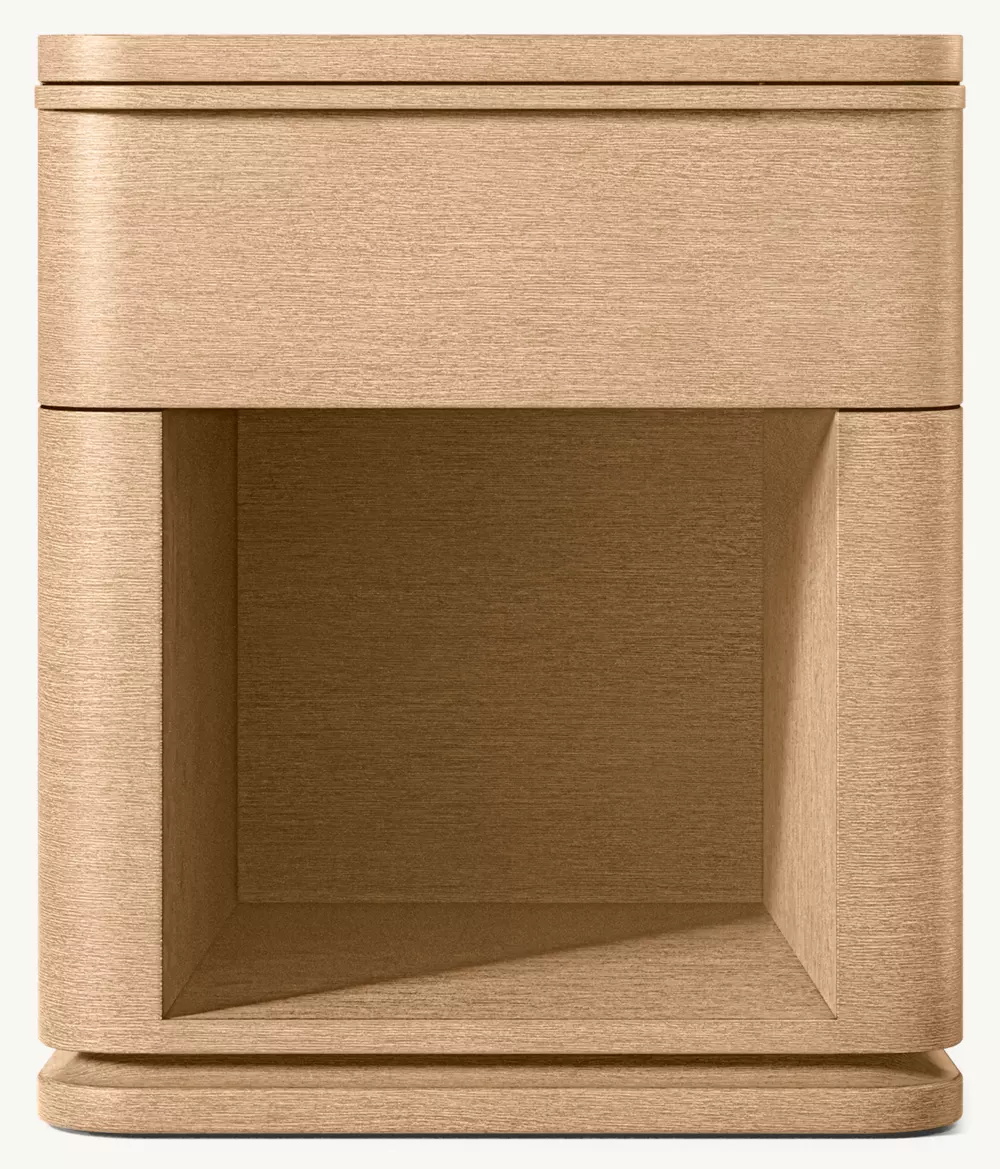 Simple Wood Single-drawer Bedside Table