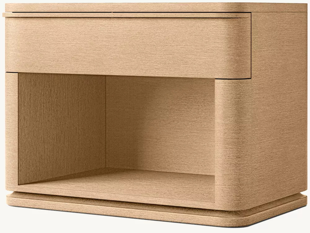 Simple Wood Single-drawer Bedside Table