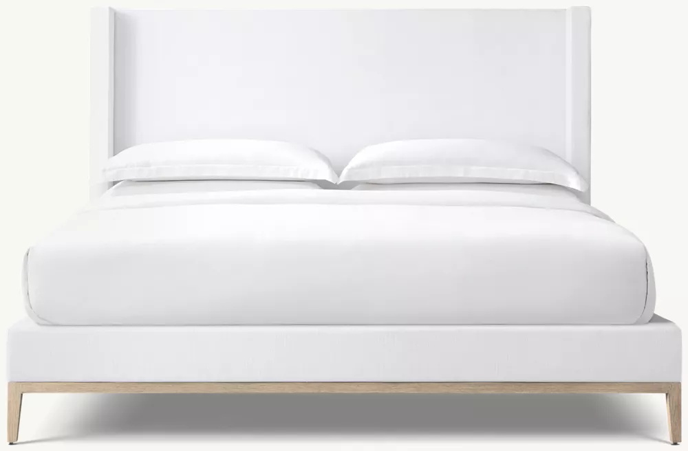  Fabric Shelter Platform Bed - Oak Base