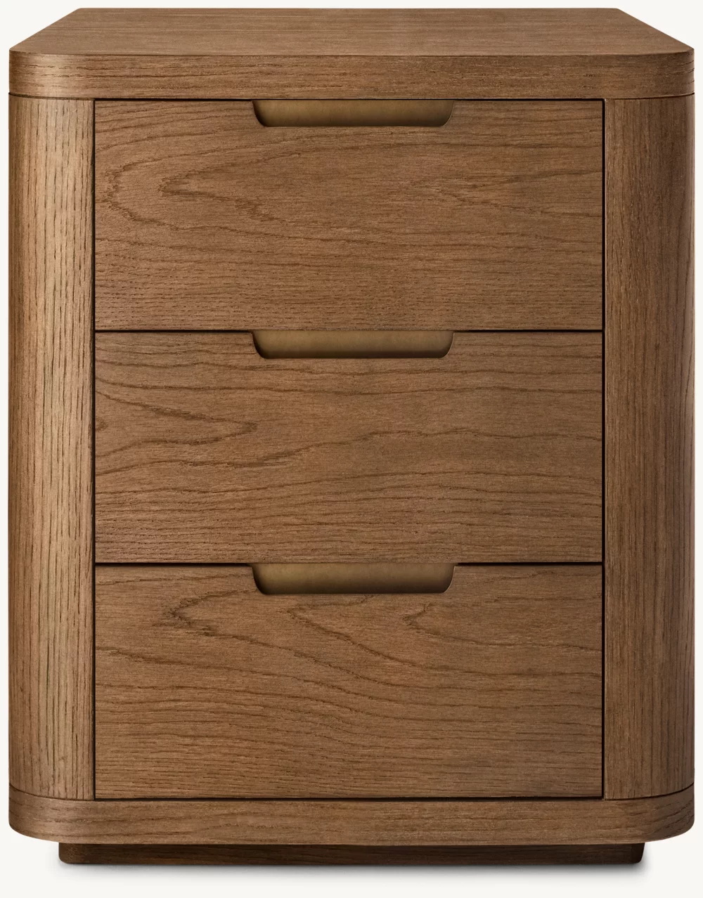 Solid Wood Rounded-edge Nightstand
