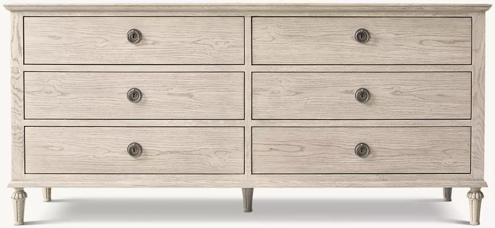 Oak Six-drawer Cabinet