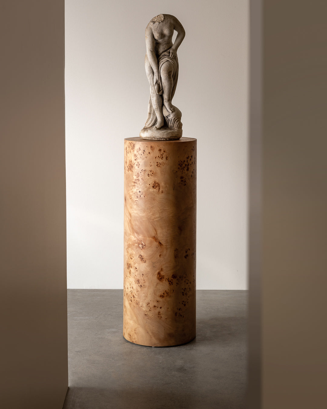 Tree Bark Bedside Table