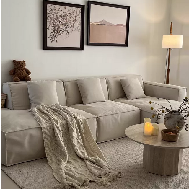 French Winnie Fabric Sofa