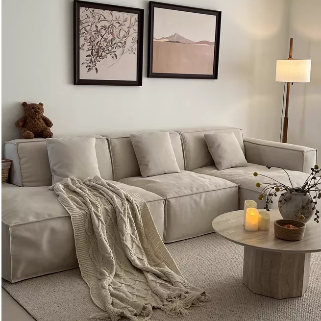 French Winnie Fabric Sofa