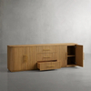 Solid Oak Buffet Cabinet