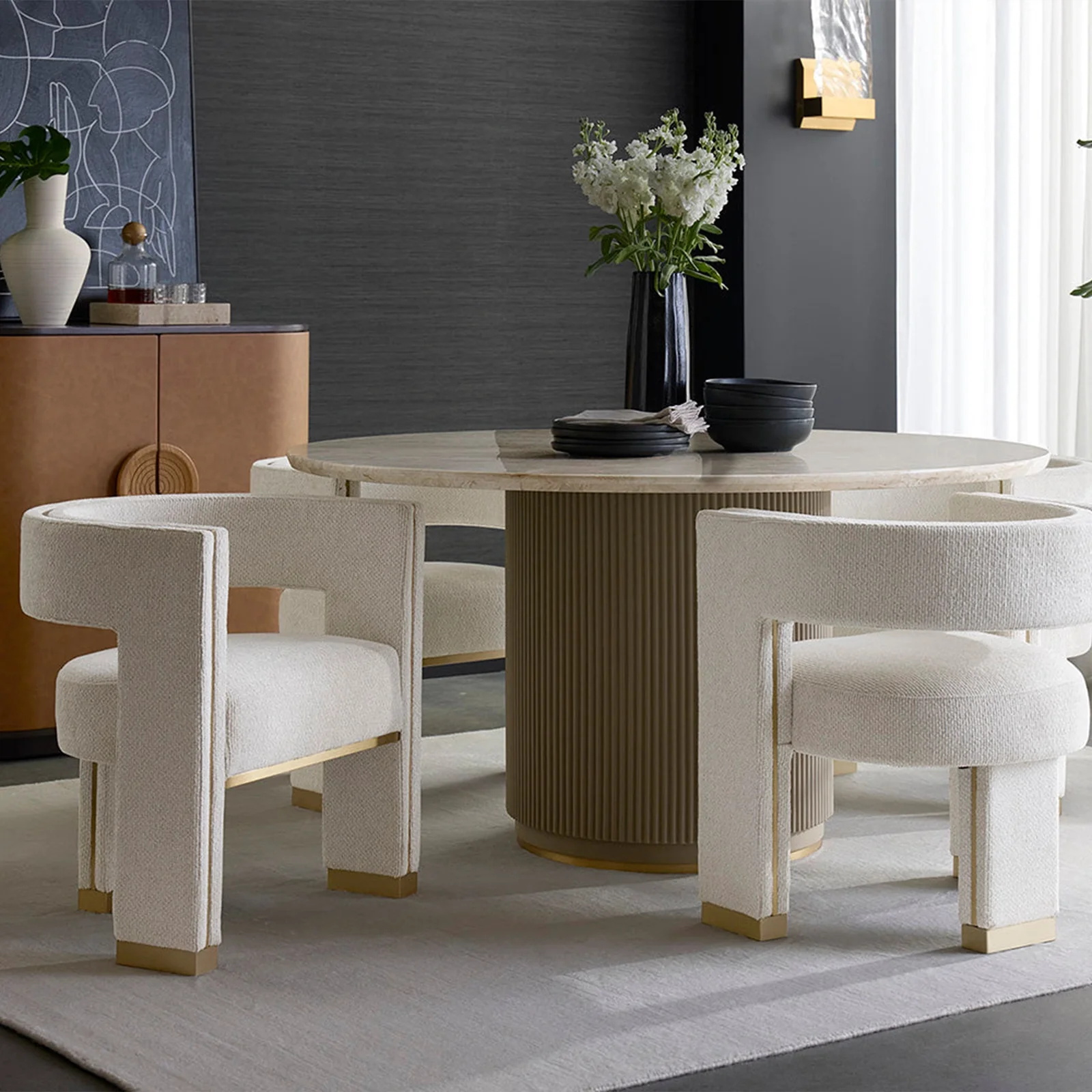  Marble Dining Round