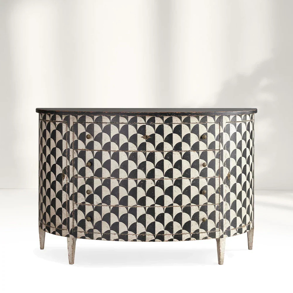 Geometric - motif Retro Cabinet