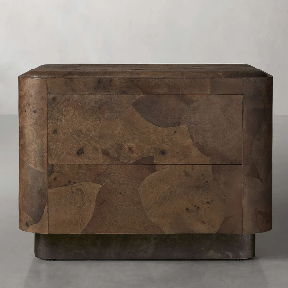 Brown - grain Two - drawer Sideboard