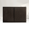 Plain Wood Double - door Cabinet 