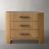 Ribbed Elegance Nightstand