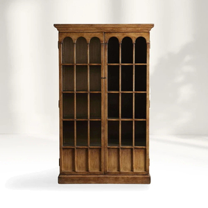 Classic Arch Window Storage Cabinet