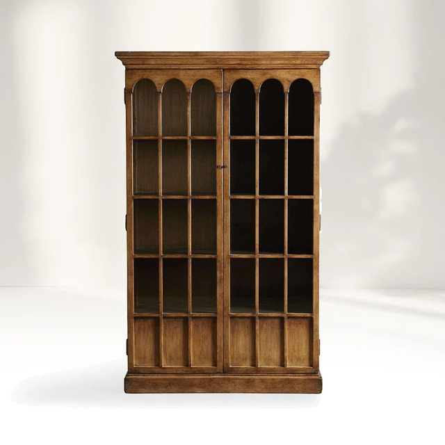 Classic Arch Window Storage Cabinet