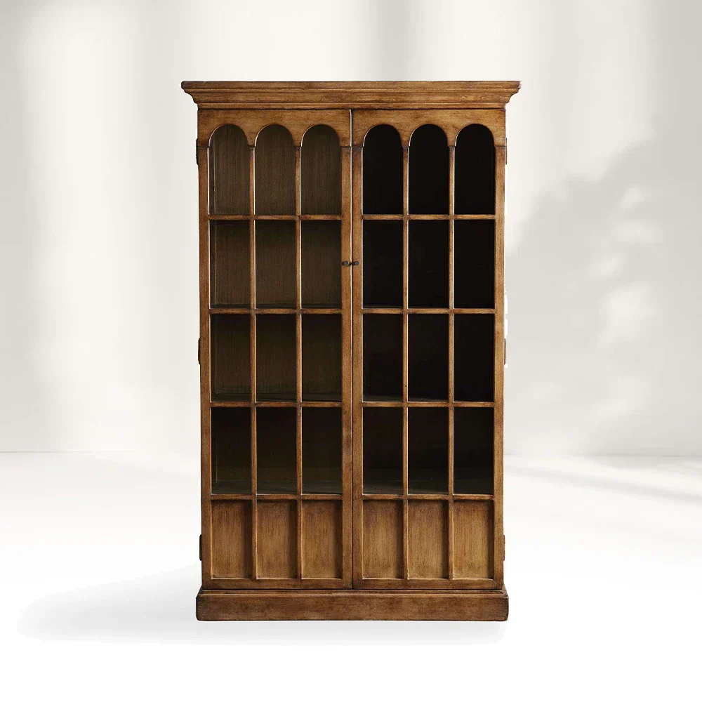 Classic Arch Window Storage Cabinet