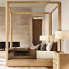 Wood Canopy Bed