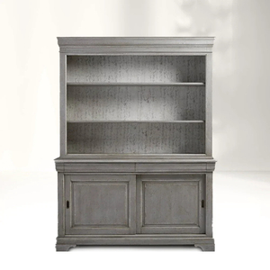 Multi - shelf Oak Bookcase
