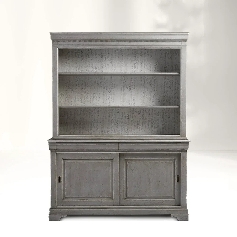 Multi - shelf Oak Bookcase