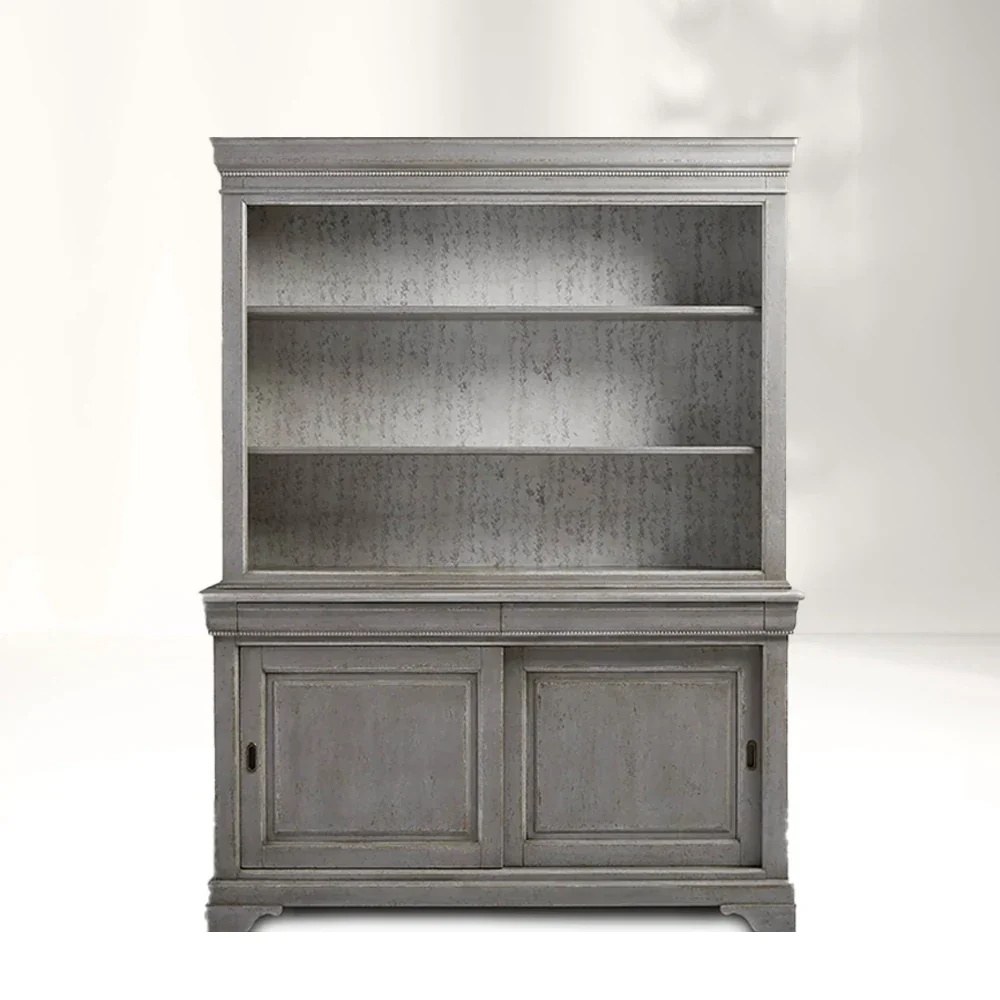 Multi - shelf Oak Bookcase