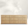  Vertical - striped 9-Drawer Dresser 