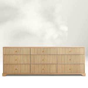  Vertical - striped 9-Drawer Dresser 