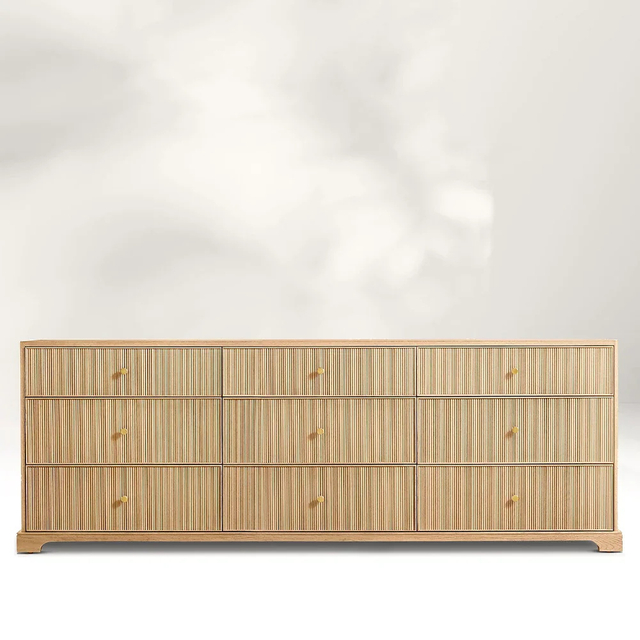  Vertical - striped 9-Drawer Dresser 