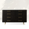 Oak Dresser with Chest of Drawers