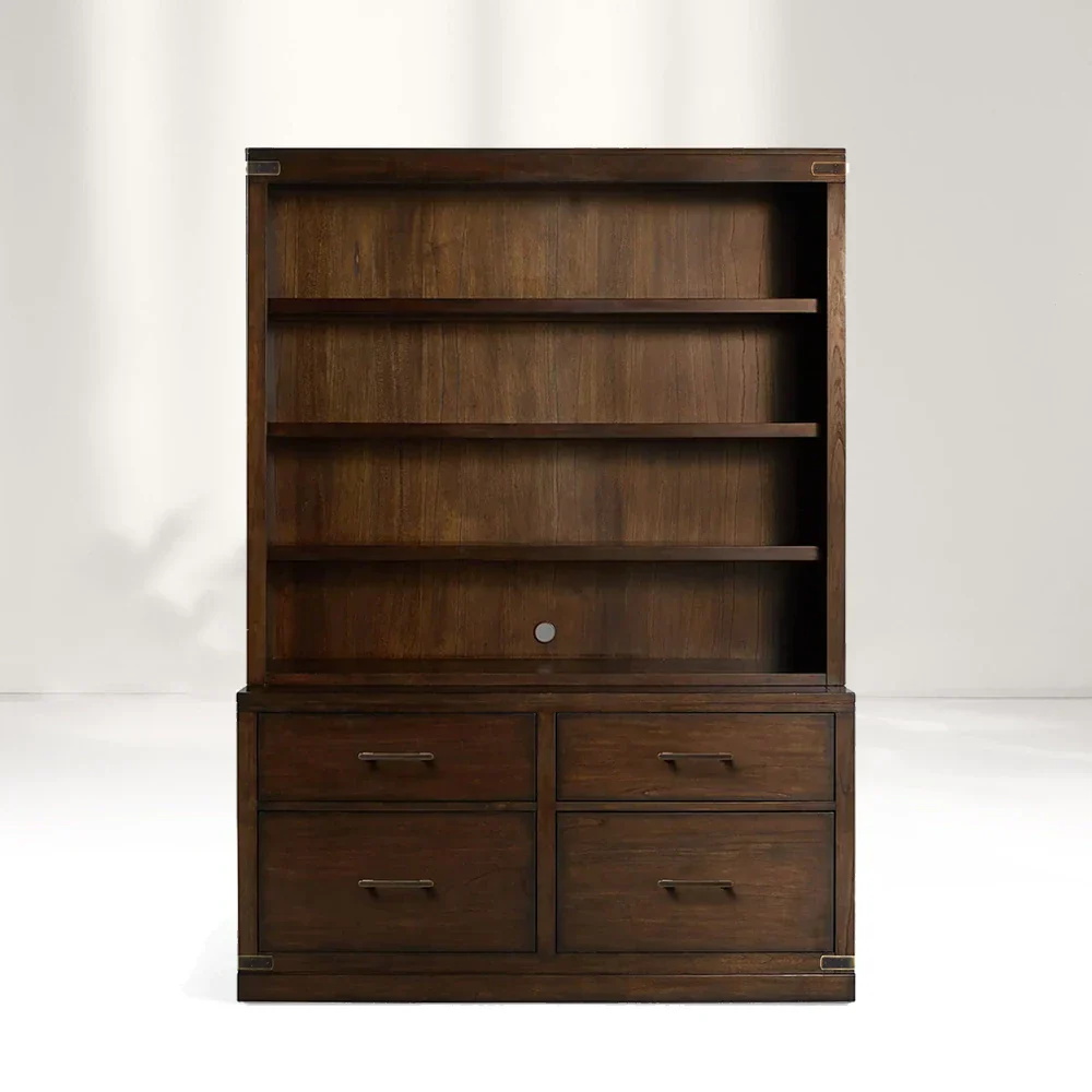 Modular Bookcase with File Base