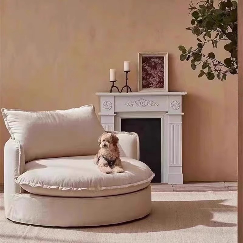 Detachable And Washable Round Single Sofa
