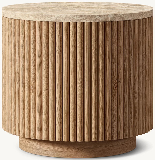Stone Round Side Table