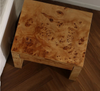 Wabi-sabi Style Solid Wood Side Table