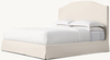 Slipcovered Camelback Panel Bed