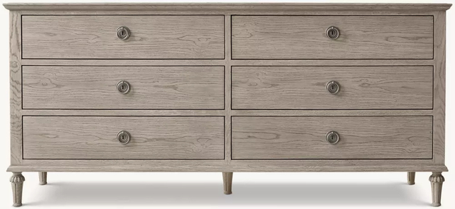 Oak Six-drawer Cabinet