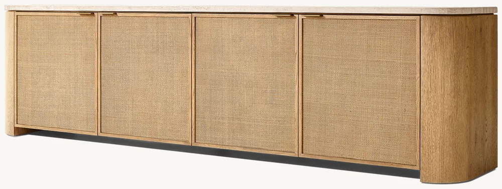 Woven 4-door Media Console