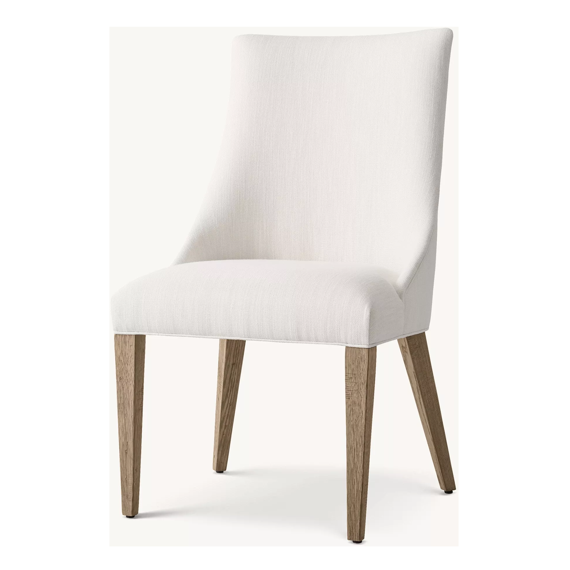 Simple Fabric Dining Table with Solid Wood Chairs