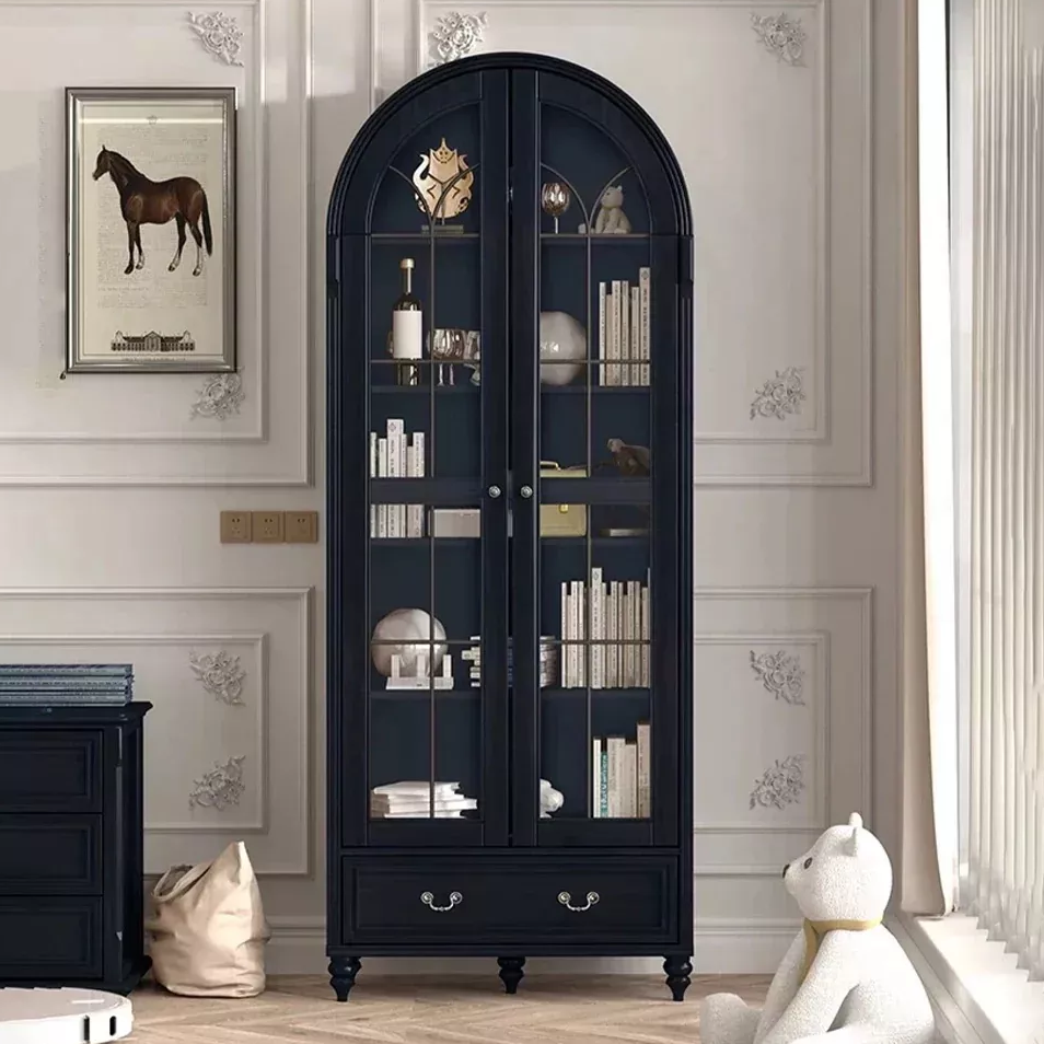 Arched bookcase: A home decor masterpiece that combines retro charm with modern suitability