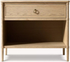 Single Drawer Open Shelf Bedside Table
