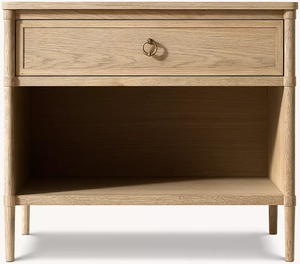 Single Drawer Open Shelf Bedside Table