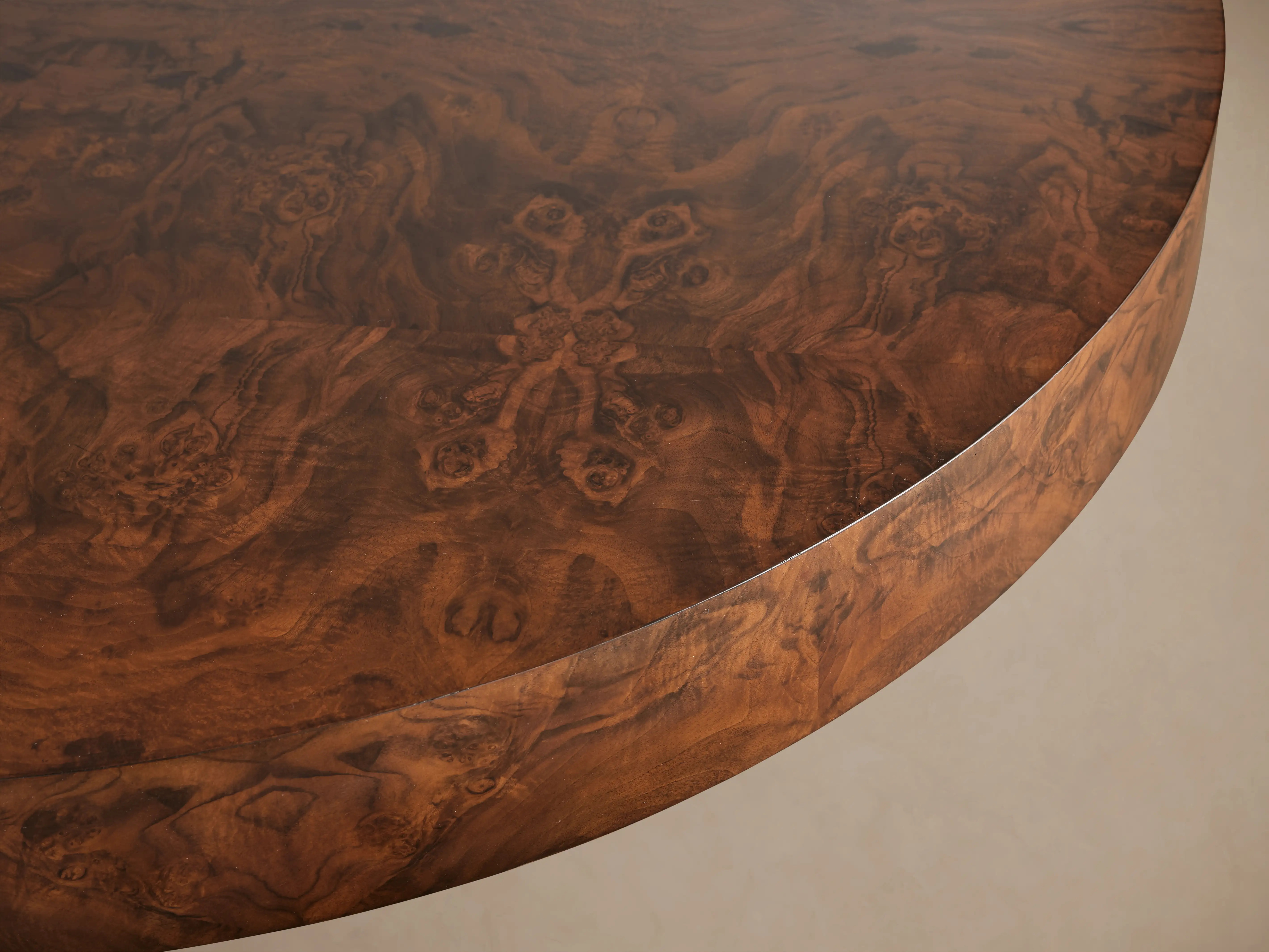 Tree Burl Wood Round Coffee Table