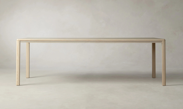 Straight - lined Ash Dining Table